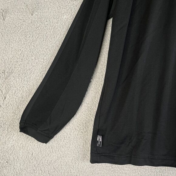 Adidas Jacket Men L Black 1/4 Zip Sweater Climacool Medium Weight Mesh Pullover - Picture 5 of 10